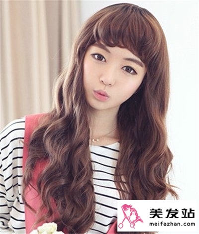 2014女生流行韩式烫发发型 时尚发型塑造清甜靓丽女生