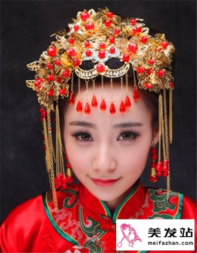 唯美中式新娘发型设计 古典文化韵味十足