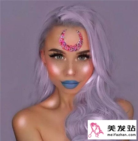 梦幻紫色发色