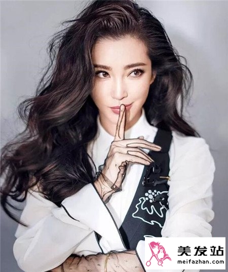 霸气女王李冰冰卷发