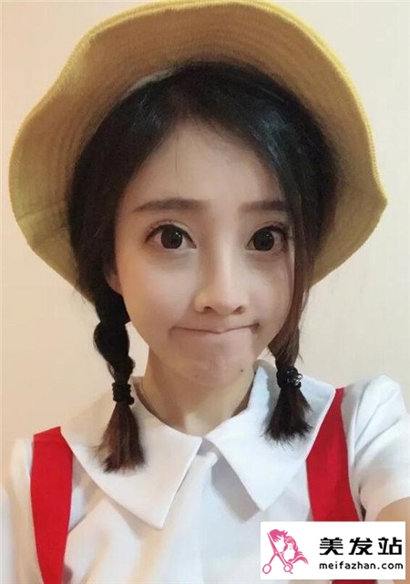 学生麻花辫扎法
