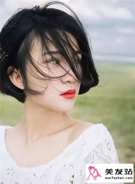 韩式流行齐腮短发