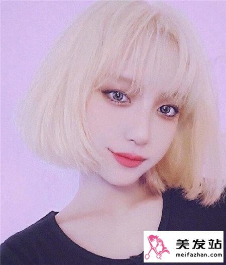 线条lob染发效果