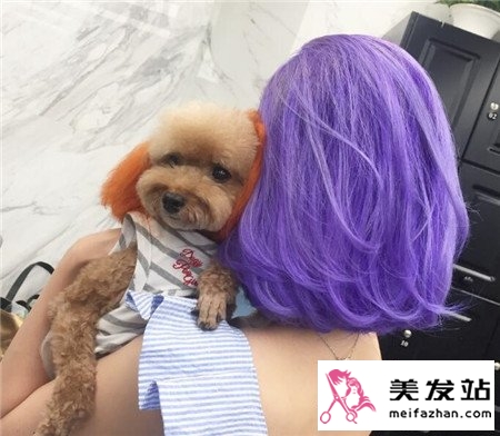 线条lob染发效果