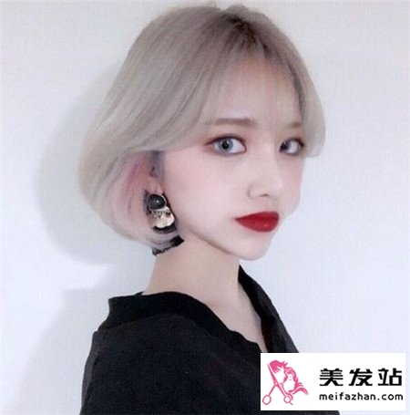 线条lob染发效果