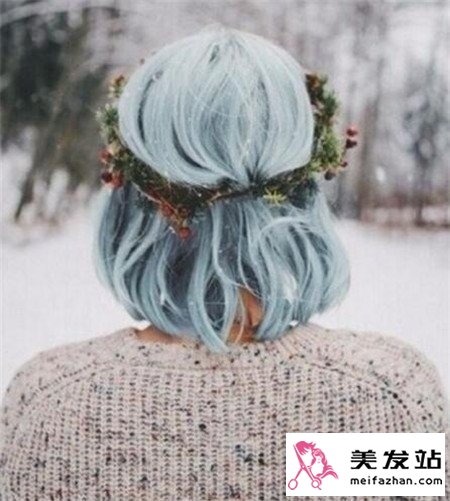 线条lob染发效果
