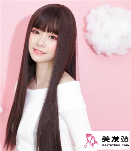 长直发造型