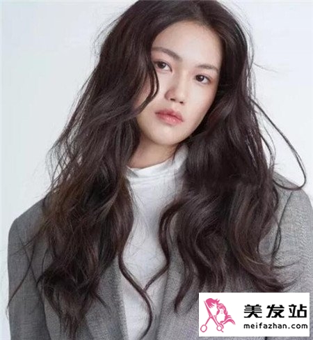 棕色染发效果图