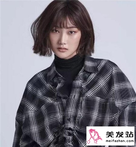 棕色染发效果图