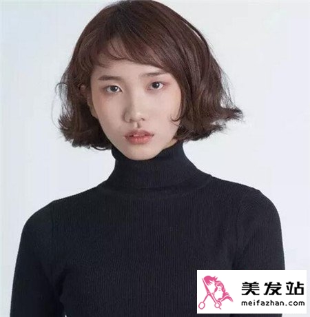 棕色染发效果图