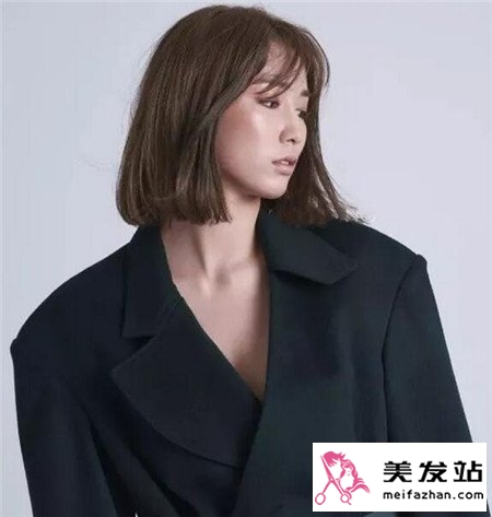 棕色染发效果图