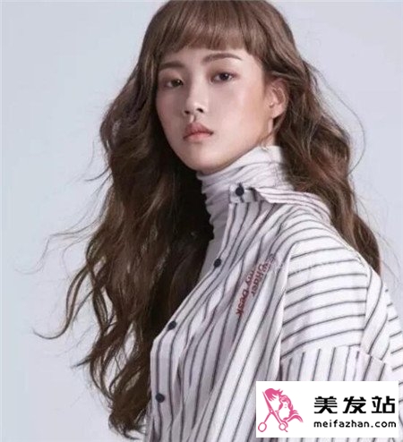 棕色染发效果图