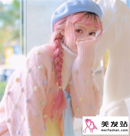 樱花粉染发效果