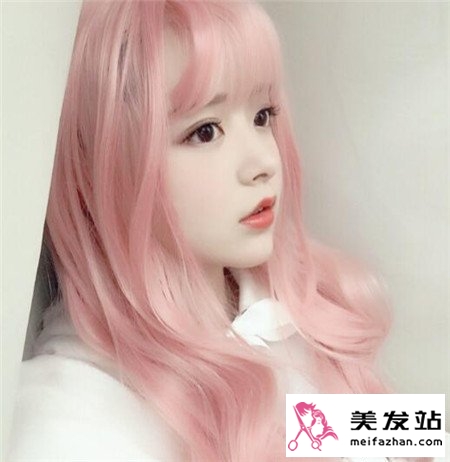 樱花粉染发效果