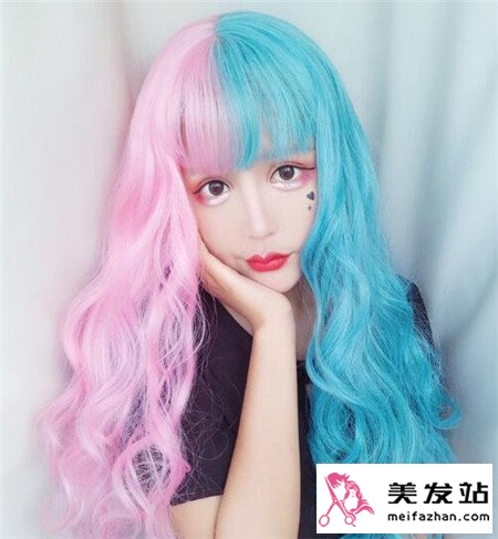 樱花粉染发效果