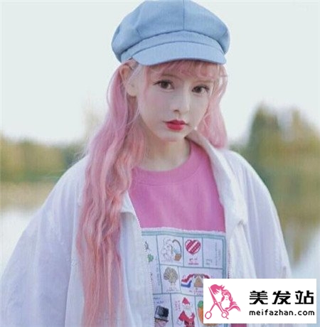 樱花粉染发效果