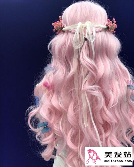 樱花粉染发效果