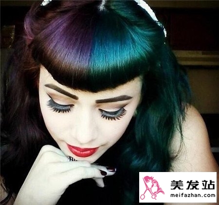 阴阳色头发