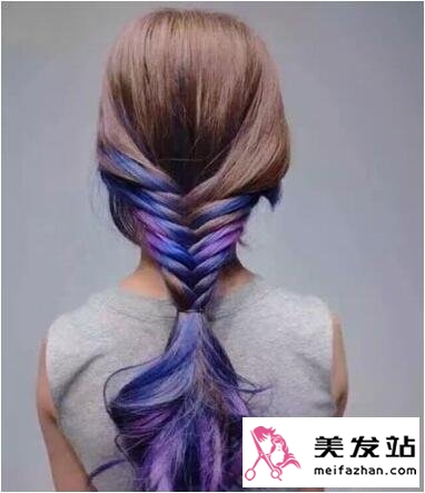 挑染发辫造型