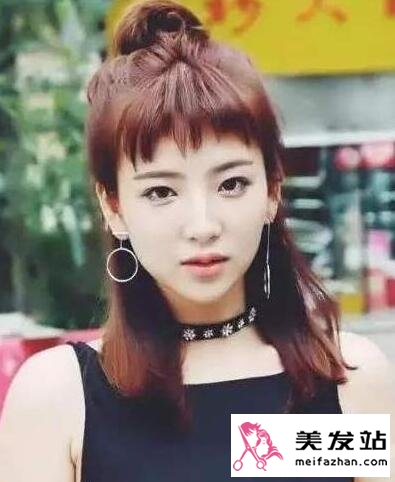 遮发际线的女生发型