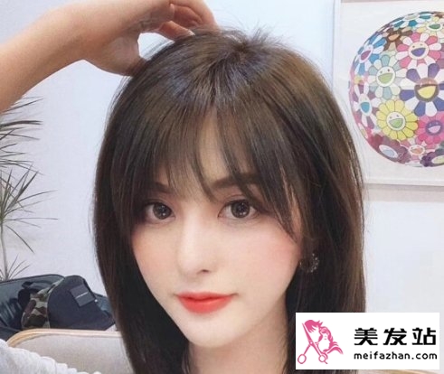 假发刘海佩戴效果展示