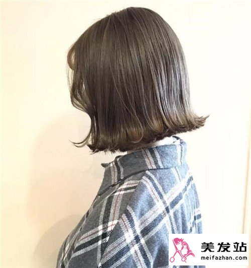 栗棕色染发效果