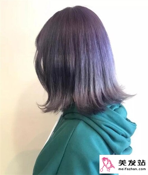 紫色系外翘短发