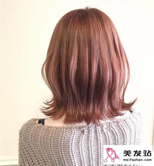 橙色染发效果