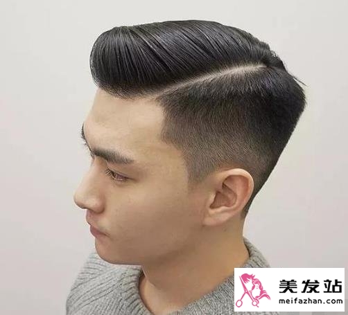 男士油头与背头对比图