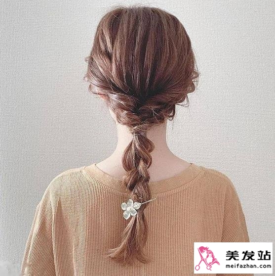 清新长发编发