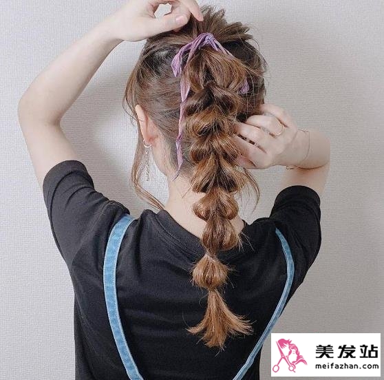 爱心造型编发