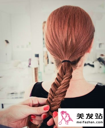 家居蜈蚣马尾辫编发