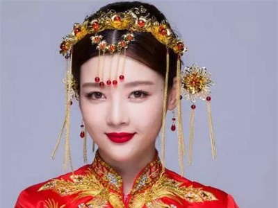 最新秀禾新娘发型 中式婚礼最美发型图片