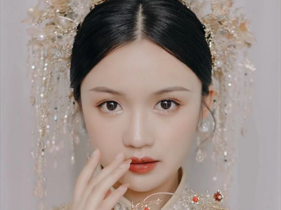 婚礼当天出门造型 倾城绝美新娘发型