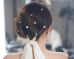 丝带新娘发型设计 浪漫仙气时髦迷人