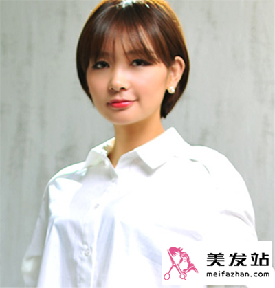女生时尚短发发型图片   清新潮范还百搭