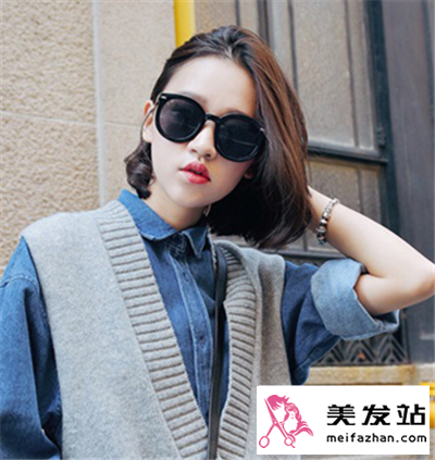 女生时尚短发发型图片   清新潮范还百搭