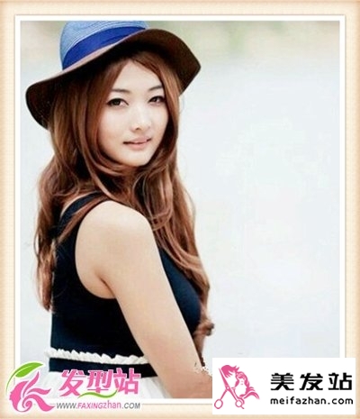 2013流行发型：夏季女生知性卷发发型图片
