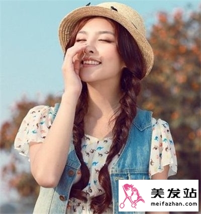 适合圆脸女生的瘦脸扎发发型 塑造人见人爱美丽小脸型