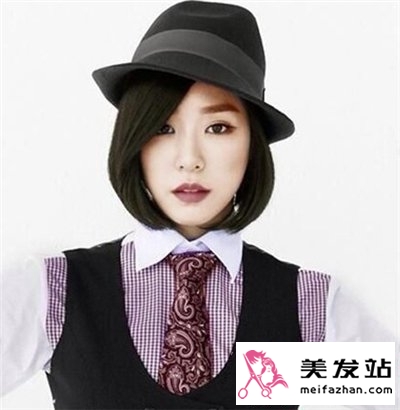 女生清新时尚韩式短发发型 展现你甜美可爱气质