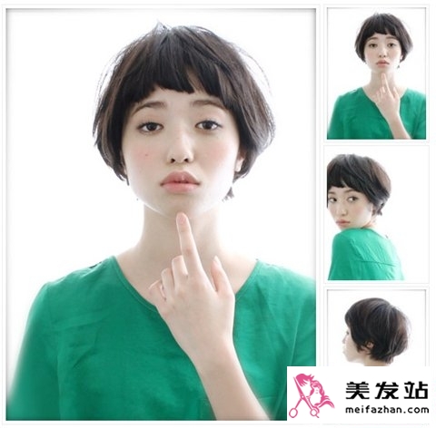 短发女生夏季清爽甜美发型 时尚短发俏丽修颜