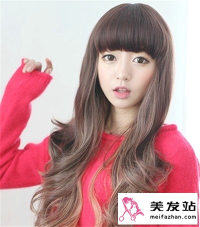 2014女生流行韩式烫发发型 时尚发型塑造清甜靓丽女生