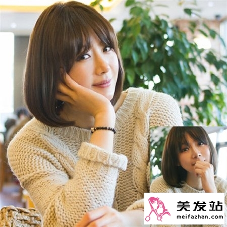 直发女生流行什么刘海发型 可爱减龄齐刘海最迷人