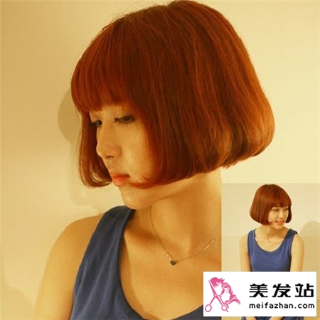 直发女生流行什么刘海发型 可爱减龄齐刘海最迷人