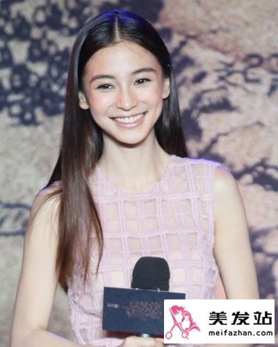 杨颖时尚长发发型图片 甜美百变造型变女神