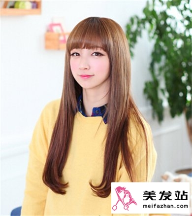 美艳韩式长发发型图片 清新时尚女神范