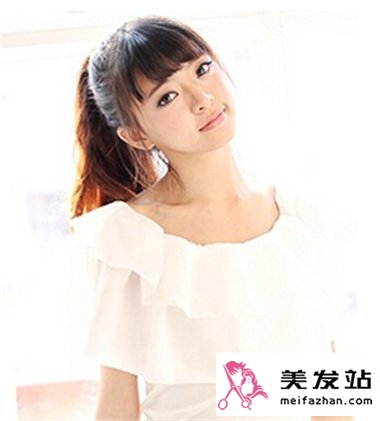 校园女生扎什么马尾造型好看 时尚清新女生校园扎发发型