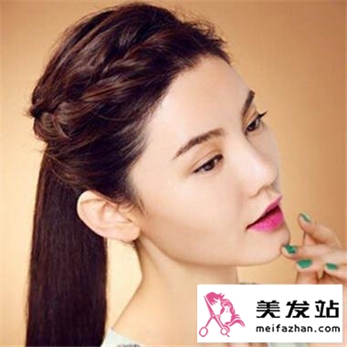 简单麻花辫发型 打造可爱知性淑女