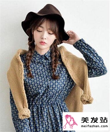 简单麻花辫发型 打造可爱知性淑女