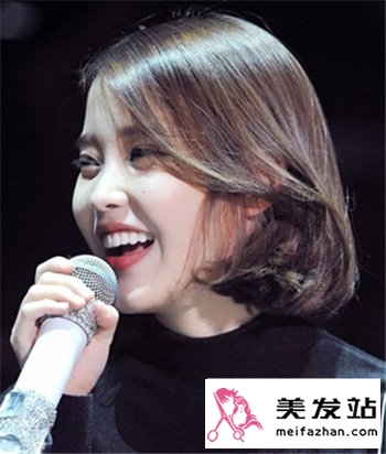 适合大脸女生的韩式短发 时尚瘦脸发型打造短发美女